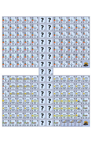 Romanian army colored counters - colored,